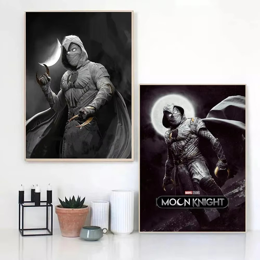 KAYOU Moon Knight Leinwandgemälde Marvel Serie Wandposter als modernes Kunstwerk für deine Heimdekoration - Bild 3