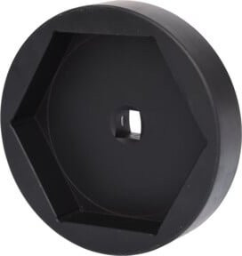 KS Tools Achsmuttern-Schlüssel 1 Zoll, 6-kant, kurz, schwarz, Stahl, Länge: 170 mm - Bild 1