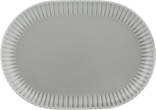 Servierplatte Krautheim & Adelberg aus Keramik, grau, oval - Bild 1