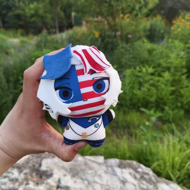 CountryHumans USA Kanada Chibi Baumwollpuppe, Plüsch / Textil, Bunt / Mehrfarbig - Bild 2