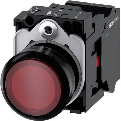 Siemens Drucktaster 3SU1102-0AB20-3CA0 in Rot aus Kunststoff - Bild 1