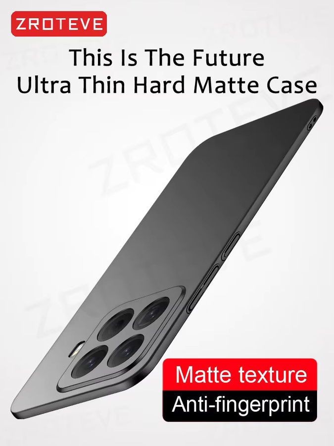 ZROTEVE Schutzhülle für Xiaomi 15T Pro, schlanke matte Handyhülle aus hartem PC in Schwarz - Bild 6