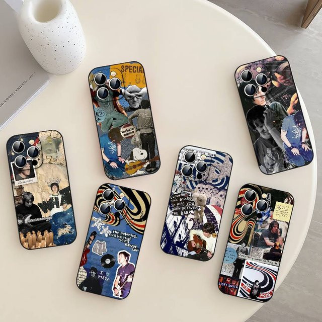 Mesuca Elliott Smith Figure 8 Handyhülle für iPhone, Matte Weiche Silikonhülle, Multicolour - Bild 1