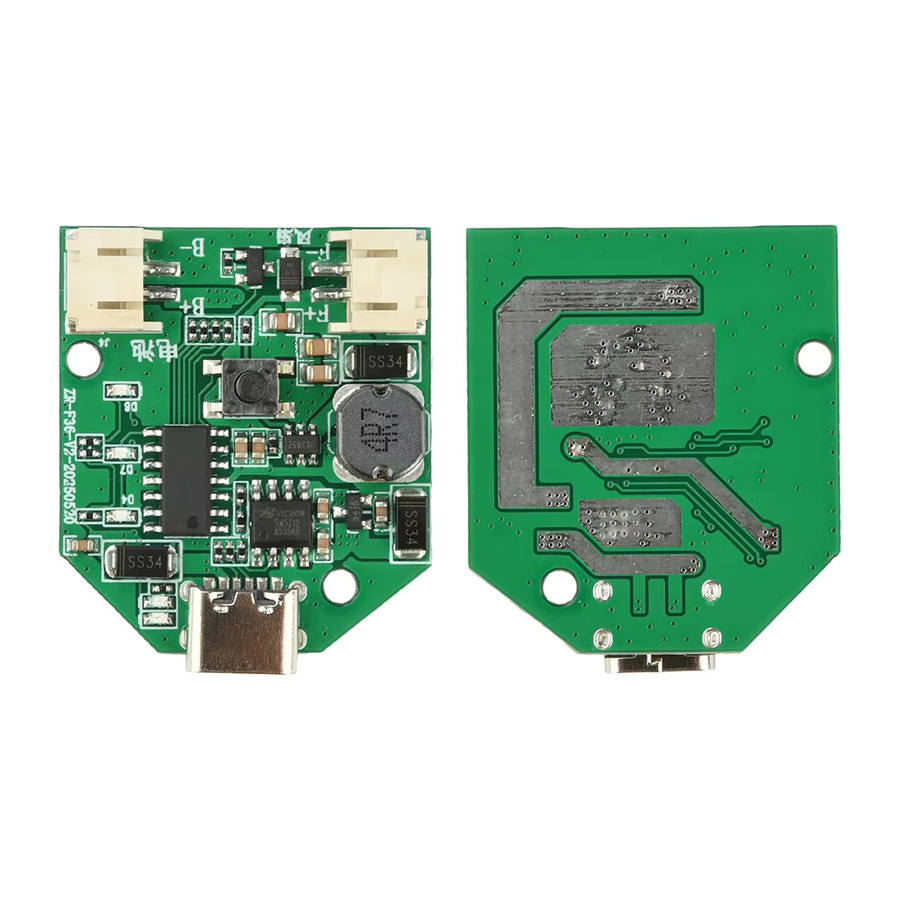 USB-C Lademodul und Boost Board für 3/4-Gang Ventilatoren, 5V bis 12V Steuerplatine in Grün - Bild 3