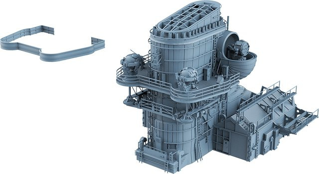 Yao's Studio Bismarck Schlachtschiff Schornstein und Hangar, Modell Upgrade Teile, 1/200, 1/350, ab 14 Jahren - Bild 1