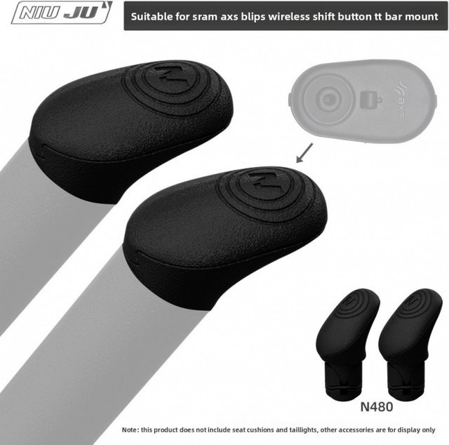 SRAM AXS Blips Kabelloser Schaltknopf für TT Bar Mount in Schwarz - Bild 1