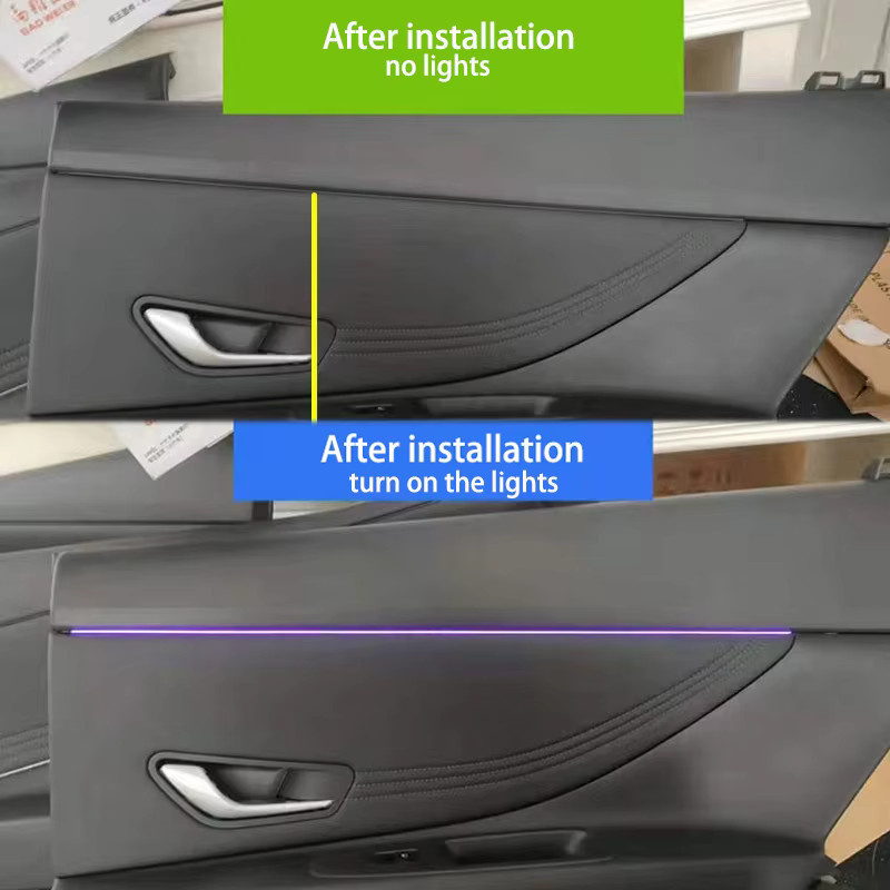 Universal Auto LED Umgebungslicht in Schwarz mit 64 RGB Farben und Acryl Lichtleiter zur Innenraum-Dekoration - Bild 5