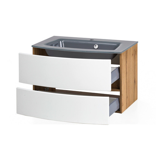 HELD MÖBEL Waschtisch Kopenhagen in Weiss, Wandmontage, B/H/T: 80 x 53 x 49 cm - Bild 2