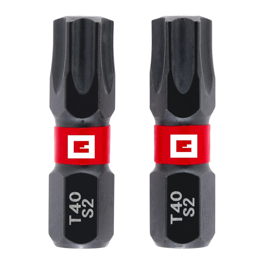 Einhell Impact Bit-Set 2-teilig T40 in Rot/Schwarz aus Stahl - Bild 2