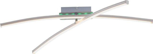 Just Light LED-Deckenleuchte Alina in Weiß aus Stahl mit RGBW und Fernbedienung, Durchmesser: 80,5 cm - Bild 1