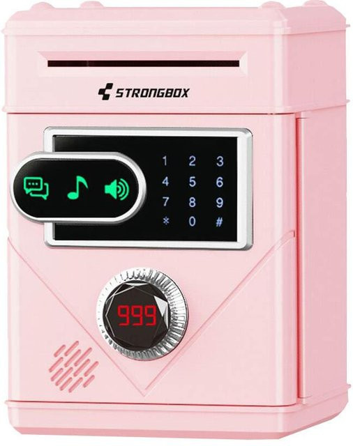 Elektronisches Touchscreen-Sparschwein, Geldzählbank, mit Musik, ab 3 Jahren, schwarz - Bild 1