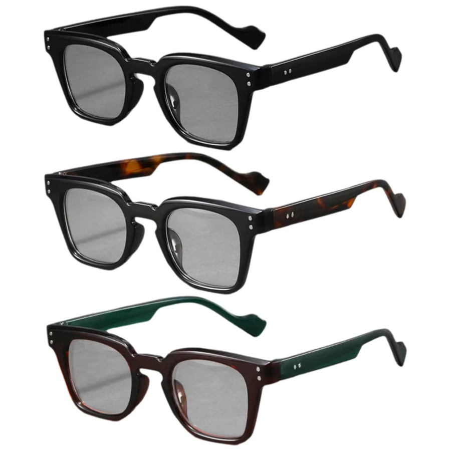 Hindfield Lesebrille, quadratisch, Vollrand, Kunststoff, Unisex, mehrfarbig - Bild 2