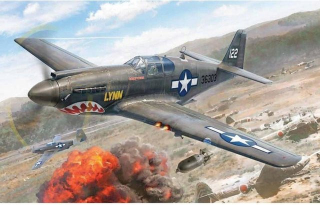Italeri US P-51A Mustang, Modell, 1:72 - Bild 1