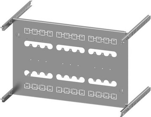 Siemens SIVACON S4 Montageplatte 3VA12 250A 3-polig Festeinbau Grau H: 35 cm, B: 60 cm - Bild 1