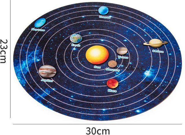 Kidsly Sonnensystem Puzzle, Holz, ab 3 Jahre - Bild 1