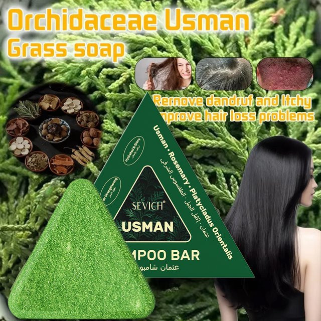Sevich Shampoo-Seife mit Usman-Gras, Unisex, für fettiges Haar - Bild 1