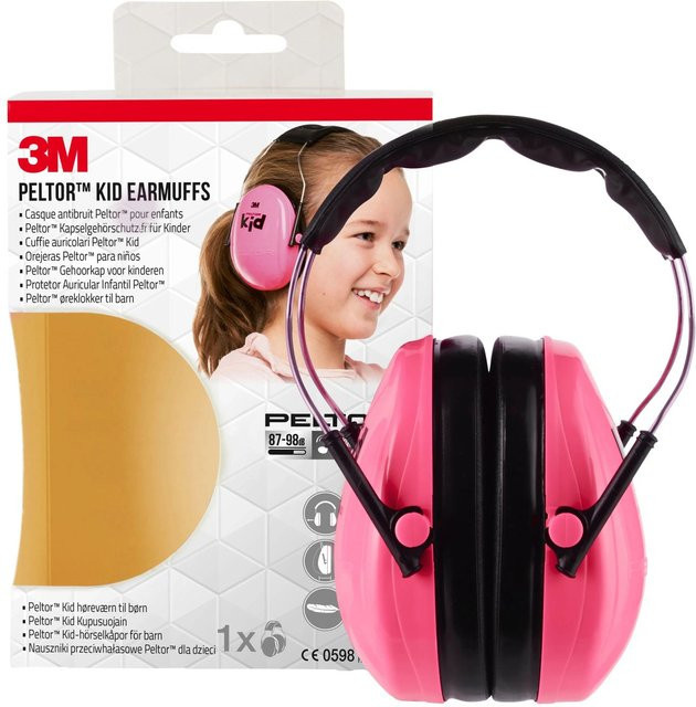 3M Peltor Kapselgehörschutz für Kinder, Pink, SNR-Wert 27 dB, EN 352 - Bild 1