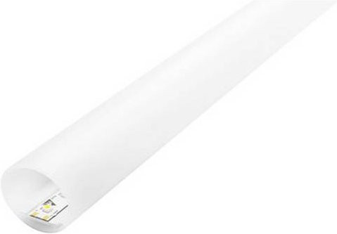 Barthelme LED-Profil Rund-Profil aus Aluminium und Kunststoff in Weiß, Länge: 180 cm - Bild 1