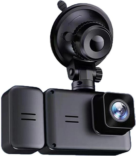 VehicleKit 3-Kanal Dashcam mit WIFI und Nachtsicht, Full HD 1080P, Schwarz - Bild 1