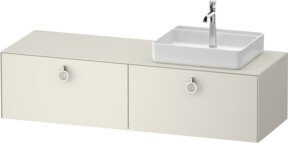 Duravit Waschtischunterschrank White Tulip in White, Breite: 160 cm, Tiefe: 55 cm - Bild 1