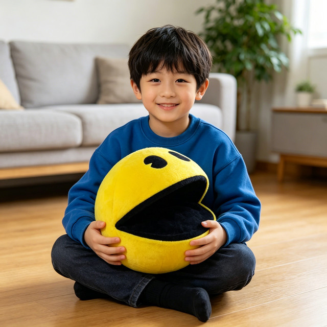Bandai Pac-Man, Plüschfigur, Gelb - Bild 1