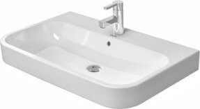 Duravit Möbelwaschtisch Happy D.2 in Weiß mit geschlossenem Abfluss und Überlauf, B: 80 cm, T: 50,5 cm - Bild 1