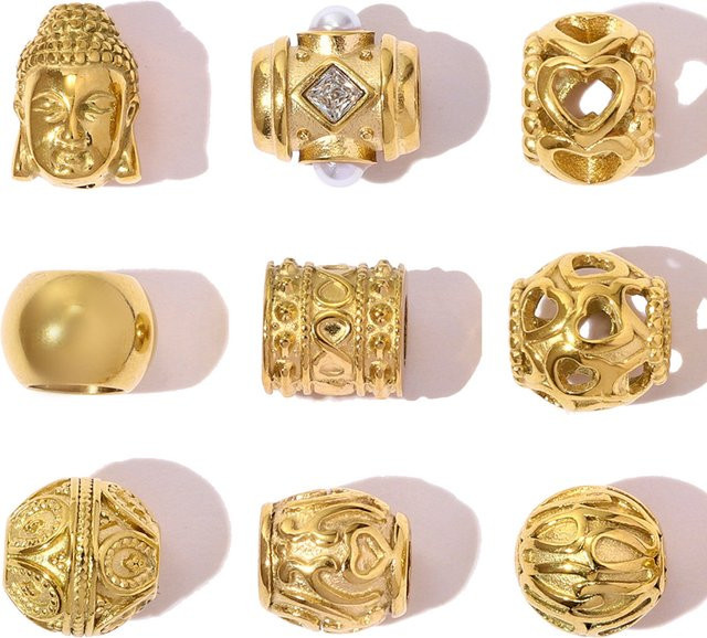 vnistar Charms, Edelstahl, Gold, Damen - Bild 1