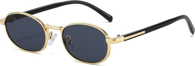Sonnenbrille Damen, oval, Vollrand, Metall - Bild 1