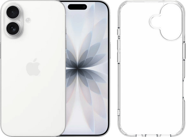 Apple iPhone 17 512GB Weiß mit BlueBuilt Protective Backcover Transparent - Bild 1