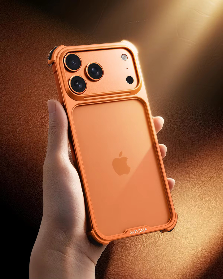 Oatsbasf Slim Handyhülle für iPhone 17 Pro und iPhone 17 Pro Max in Orange, stoßfeste Schutzhülle mit Originalgefühl - Bild 5
