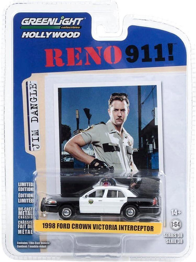 Greenlight Ford Crown Victoria Police Interceptor Reno 911!, Spielfahrzeug, 1:64, Metall - Bild 3