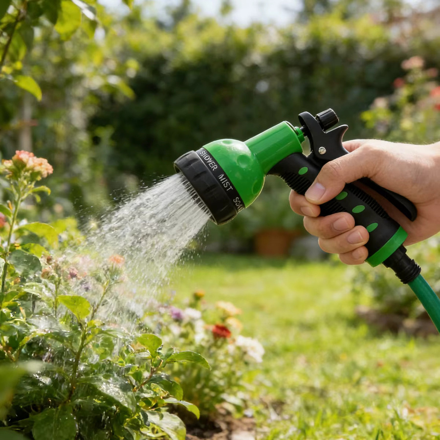 FLOWERS SPRAL Hochdruck-Gartenwasserpistole in Grün für die Bewässerung und Autowäsche - Bild 5