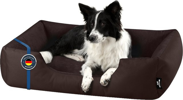 BedDog Hundebett ZARA Hundekissen als Hundesofa in Braun mit waschbarem Bezug - Bild 1