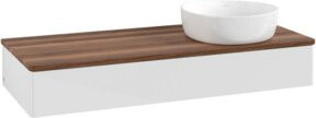 V&B Waschtischunterschrank Antao mit Beleuchtung, Farbe Weiß, B/T/H: 120 x 50 x 19 cm - Bild 1
