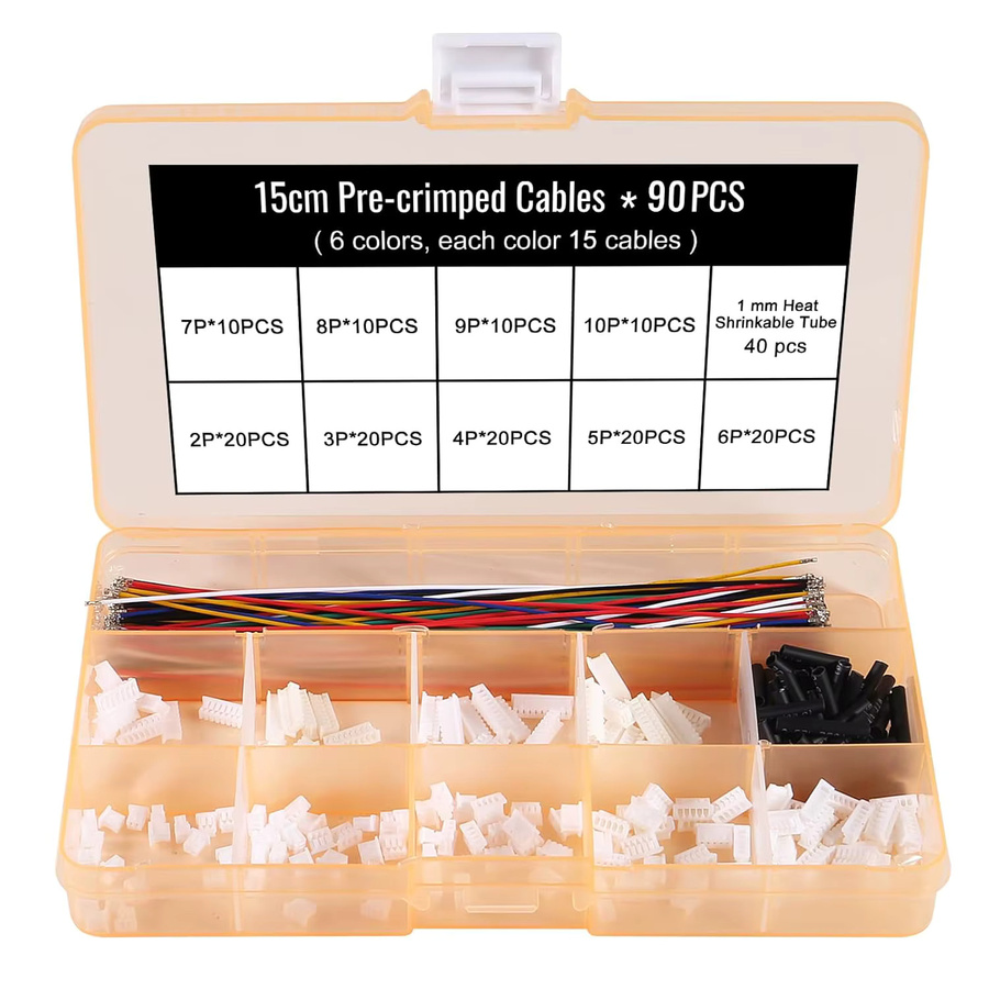 AOKIN JST 1,25mm Steckverbinder Set mit vorverdrahteten Kabeln, kompatibel mit JST Molex PicoBlade, mehrfarbig - Bild 2