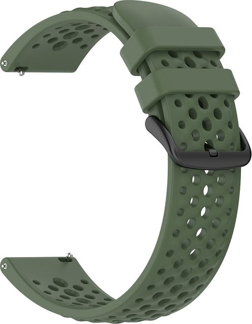 Techsuit Uhrenarmband Silikon, 22mm, Grün, Unisex - Bild 1