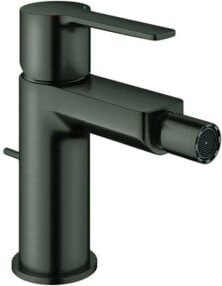 Grohe Bidet-Einhebelmischer Lineare in Hard Graphite Gebürstet mit Ablaufgarnitur - Bild 1