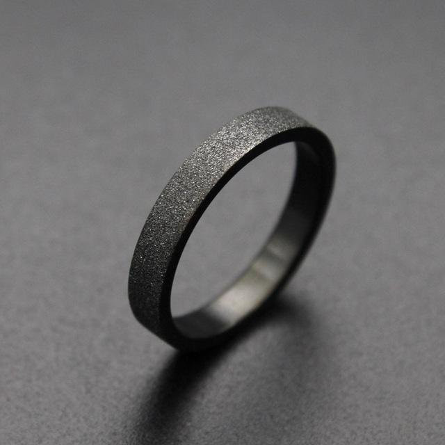 Ring Allbestart, Edelstahl, Schwarz, Matte Finish, Unisex - Bild 1