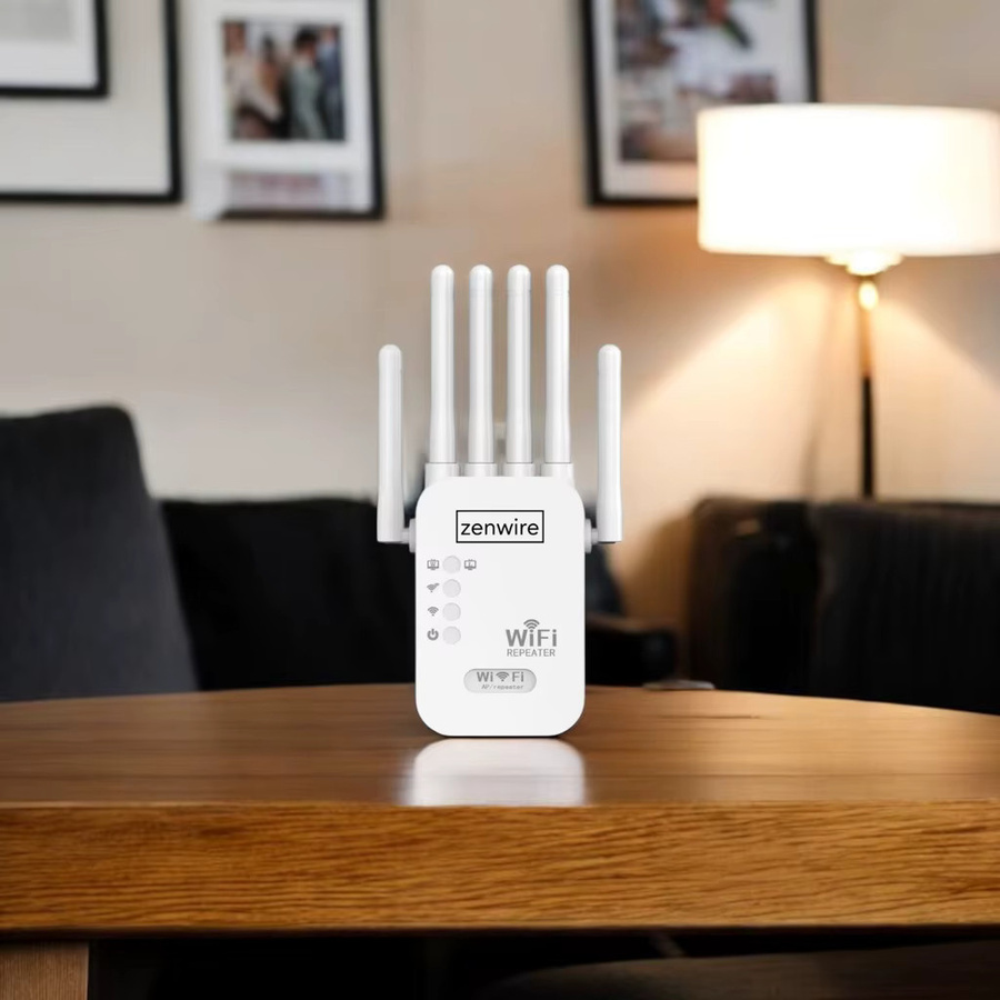 Zenwire WD-R611U 5G WLAN-Signalverstärker und Range Extender in Weiß mit 300 MB/s - Bild 4