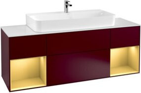 V&B Waschtischunterschrank Finion in Lackoptik Matt, B/T/H: 160 x 60,3 x 50,1 cm - Bild 1