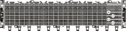 ABB Smissline TP Starterpaket 52 PLE Verteiler mit Schienen L1, L2, L3, N und Sammelschienen-System in Grau - Bild 1
