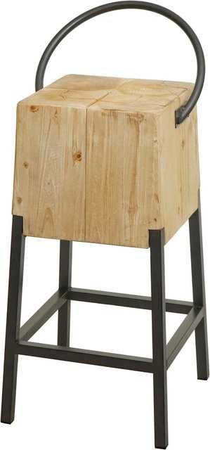 Barhocker MCW-L76 Industrial Tresenhocker aus Metall und Massiv-Holz in Natur - Bild 2