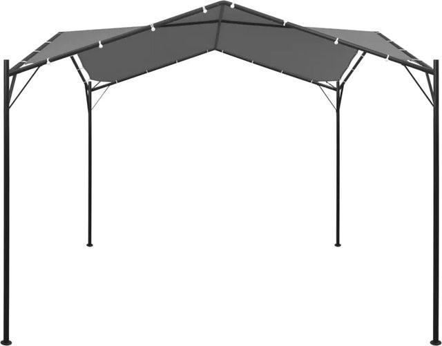 vidaXL Gartenpavillon Anthrazit B/T: 4 x 4 m - Bild 1
