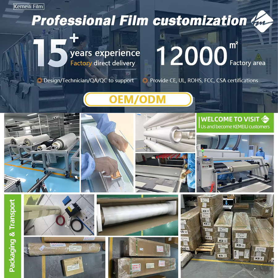 XMSJ PDLC Smart Privacy Glass Folie zur Selbstklebung, Magic Window Dimming Film in Weiß - Bild 4
