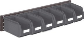 Kappes Wandschiene RasterPlan Schlitzplatten Set 11 in Anthrazit RAL 7016 - Bild 1