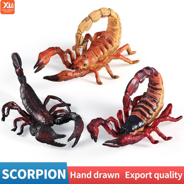 XIALIBAOMOWAN Skorpion-Actionfiguren, Tiermodell, Schwarz - Bild 1