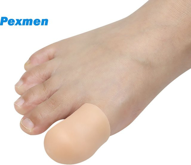 Pexmen Gel-Zehenabdeckungen für große Zehen, 2/4 Stück, Unisex - Bild 1