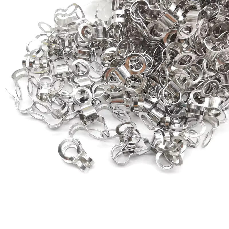 Kugel Kette Stecker Verschlüsse, Edelstahl, 50 Stück - Bild 2
