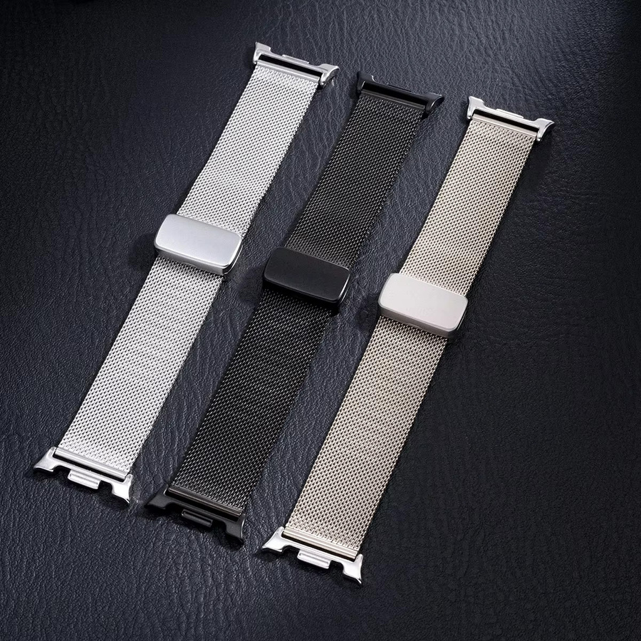 OAKCHARM Uhrenarmband Milanaise, Edelstahl, Silber, Unisex - Bild 1