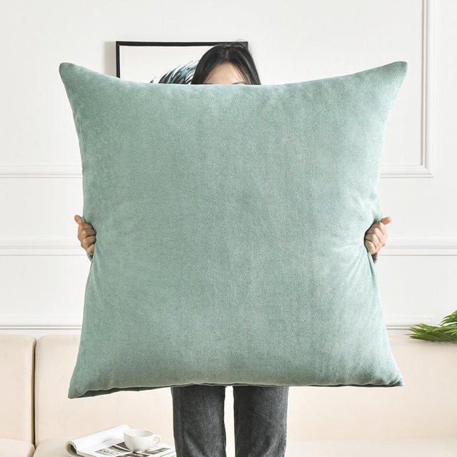 JMG Clothing Kissenbezug Uni Quadratisch in Grün, B/H: 50 x 50 cm - Bild 1